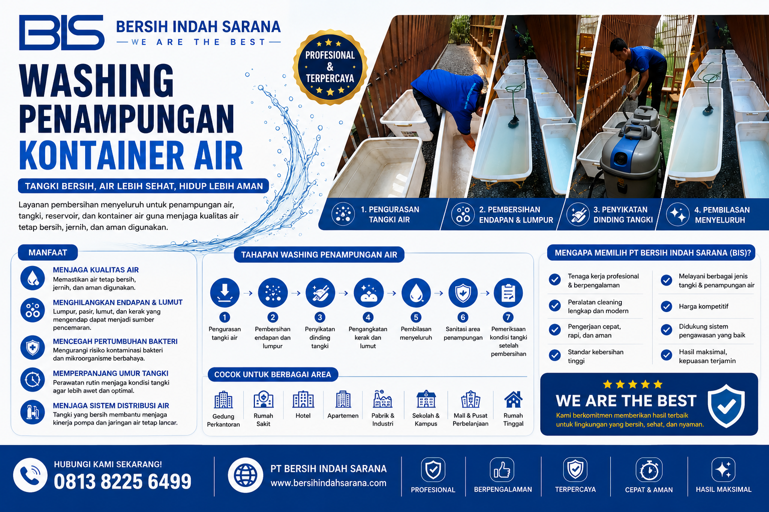 Washing Penampungan Kontainer Air: Menjaga Kualitas Air Tetap Bersih dan Aman